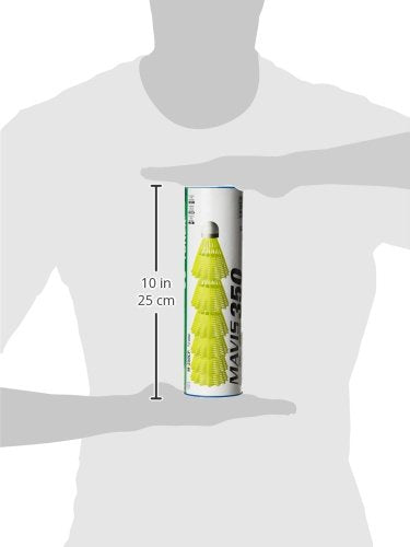 Yonex Mavis 350 Green Cap Nylon Shuttlecock (Yellow)