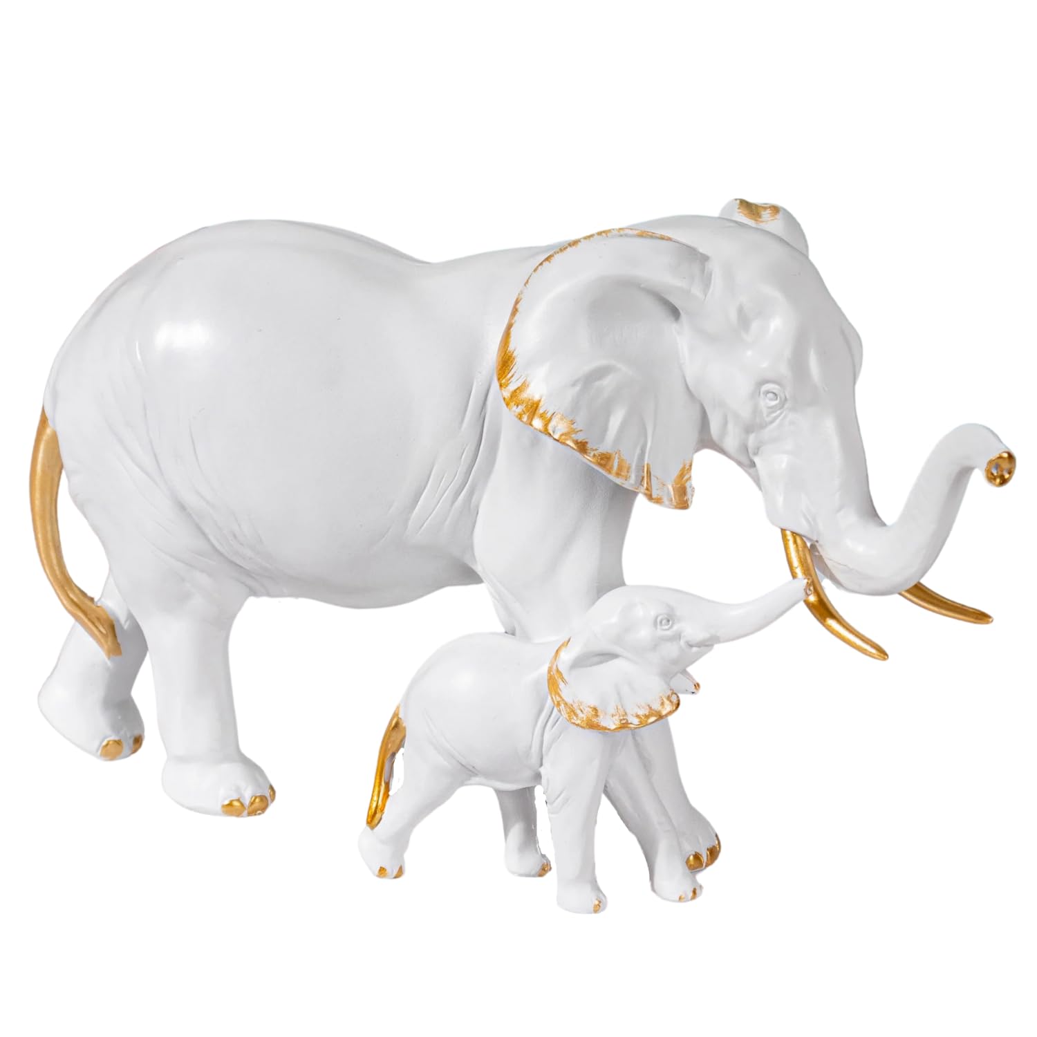 Nestasia Mother and Baby Elephant Decor - Aesthetic Room Decor, Bedroom Decoration Items, Decorative Items for Home, Gold