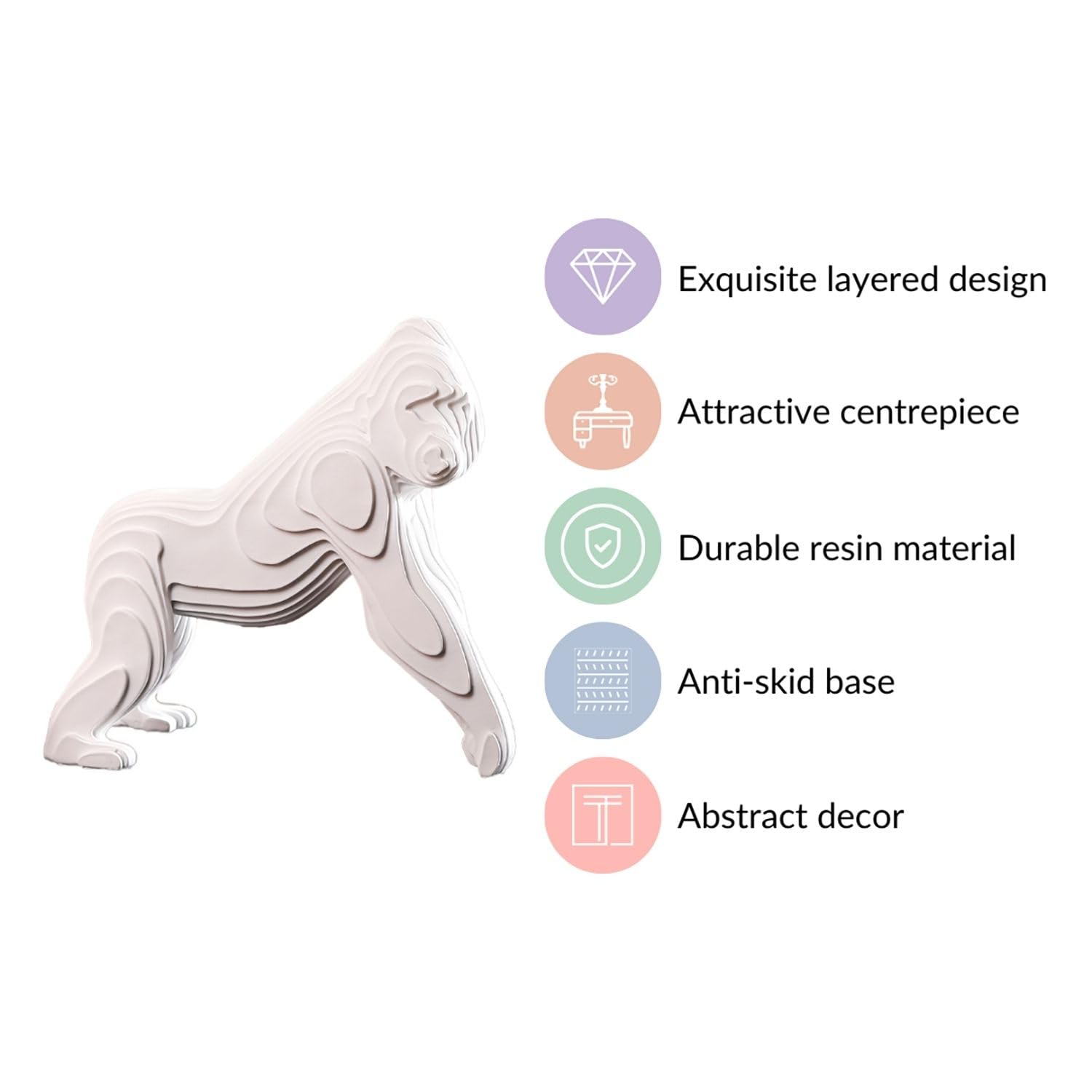 Nestasia Mother and Baby Elephant Decor - Aesthetic Room Decor, Bedroom Decoration Items, Decorative Items for Home, Gold