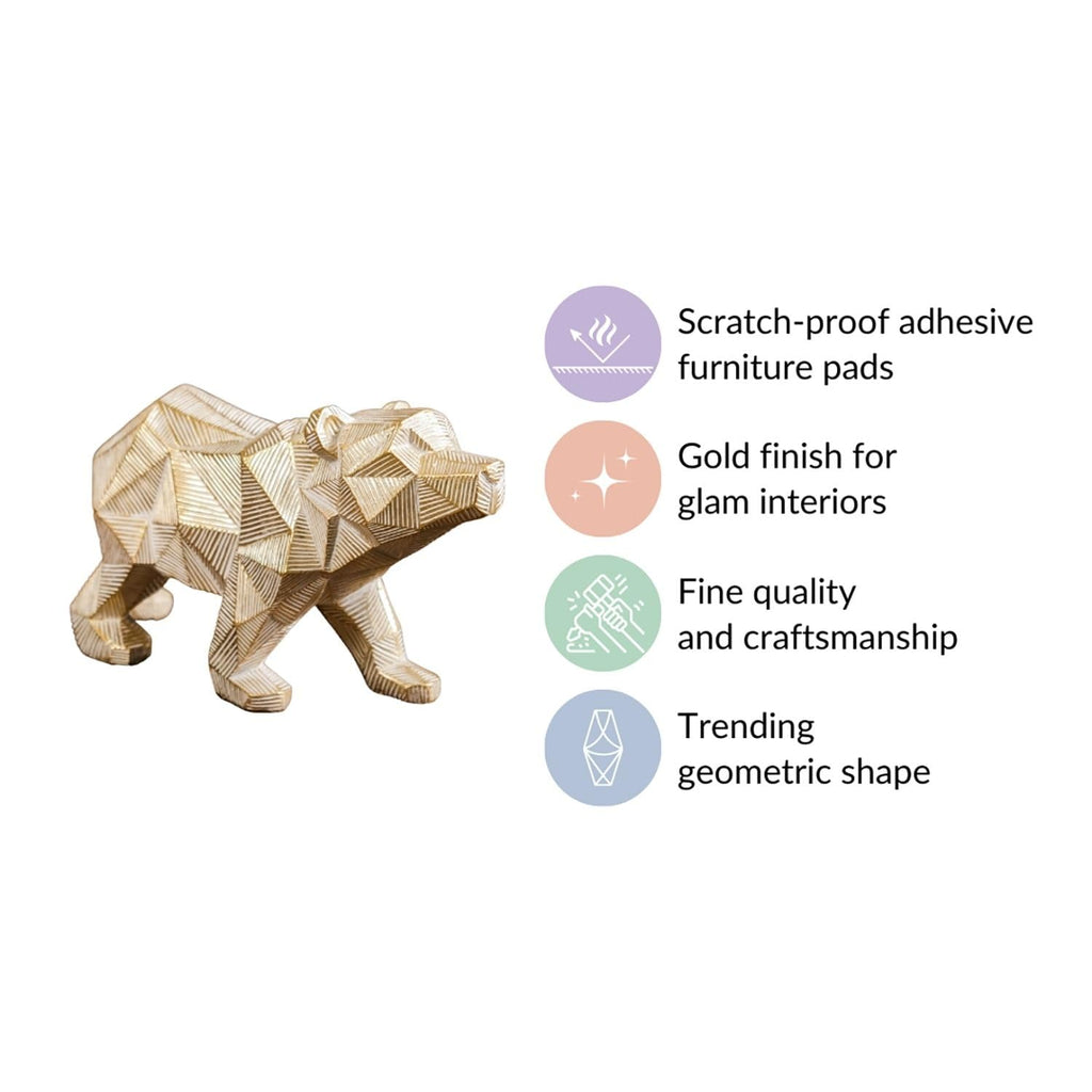 Nestasia Mother and Baby Elephant Decor - Aesthetic Room Decor, Bedroom Decoration Items, Decorative Items for Home, Gold