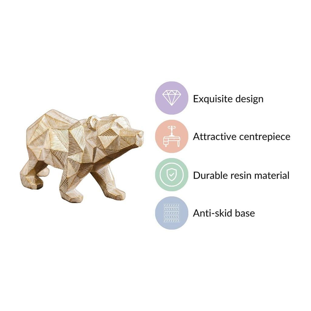 Nestasia Mother and Baby Elephant Decor - Aesthetic Room Decor, Bedroom Decoration Items, Decorative Items for Home, Gold