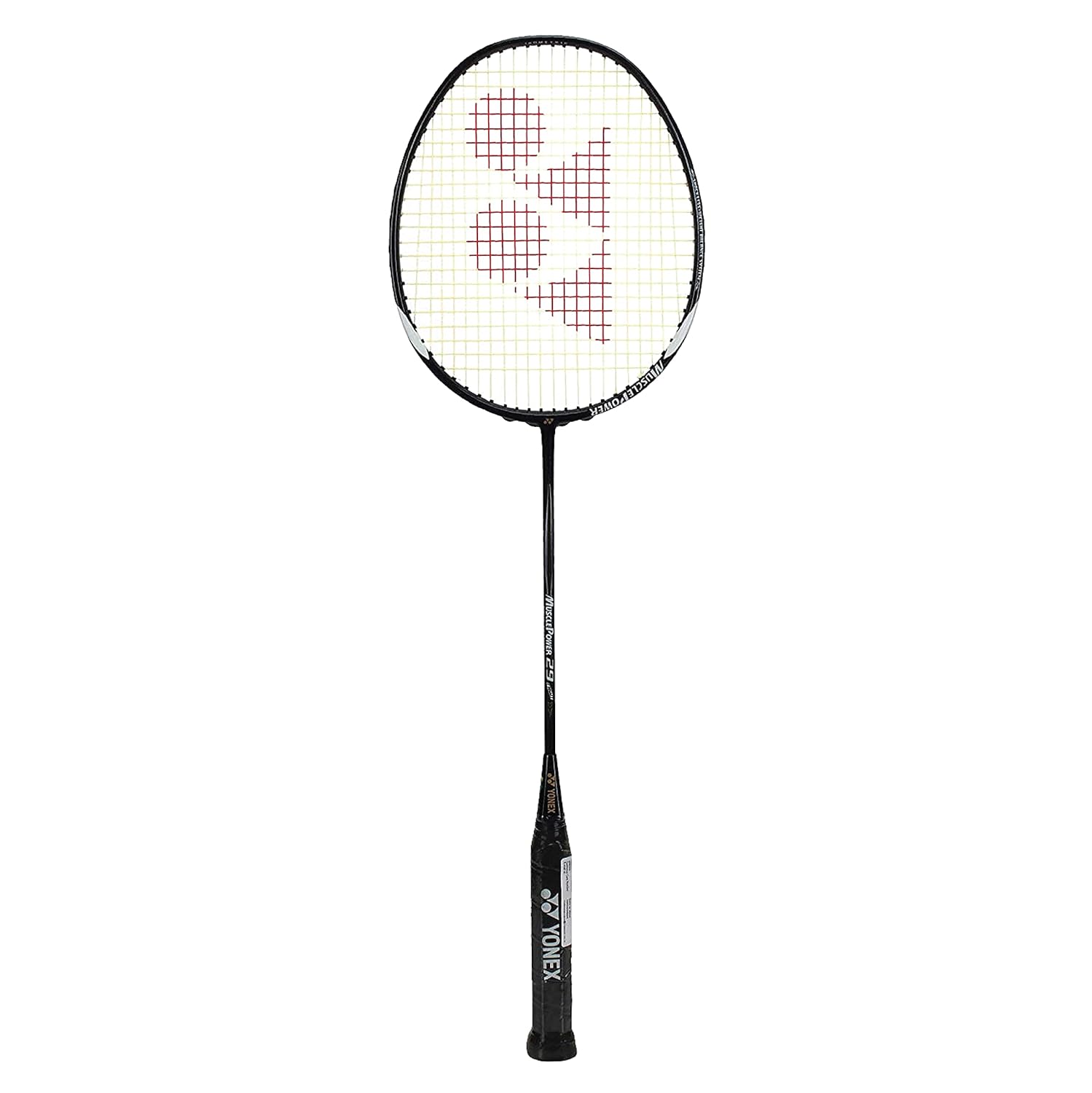 YONEX Muscle Power 29 Carbon Graphite Strung Badminton Racquet ( Black/White , G4 , 85-92 grams , 24 pounds )