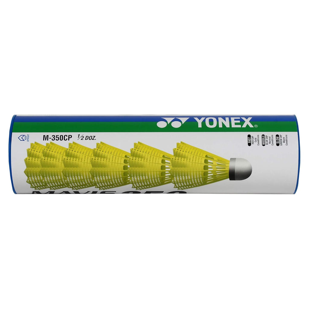 Yonex Mavis 350 Green Cap Nylon Shuttlecock (Yellow)