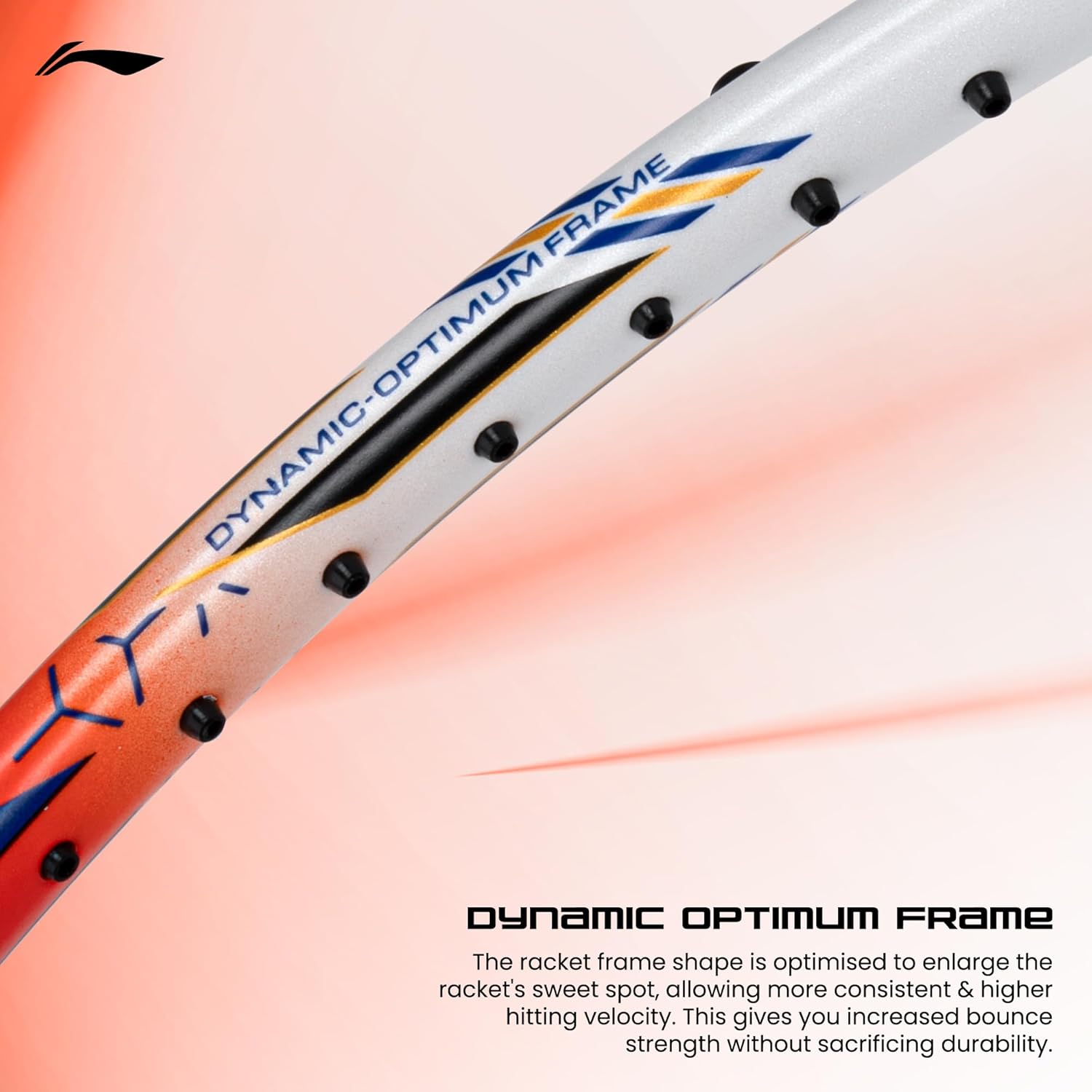 Li-Ning G-Force 5k Superlite Badminton Racket with Full Cover | 78 Grams | Max Tension : ≤30 lbs | Enhanced Control, Fast Swing Speed & Aero Frame Tech