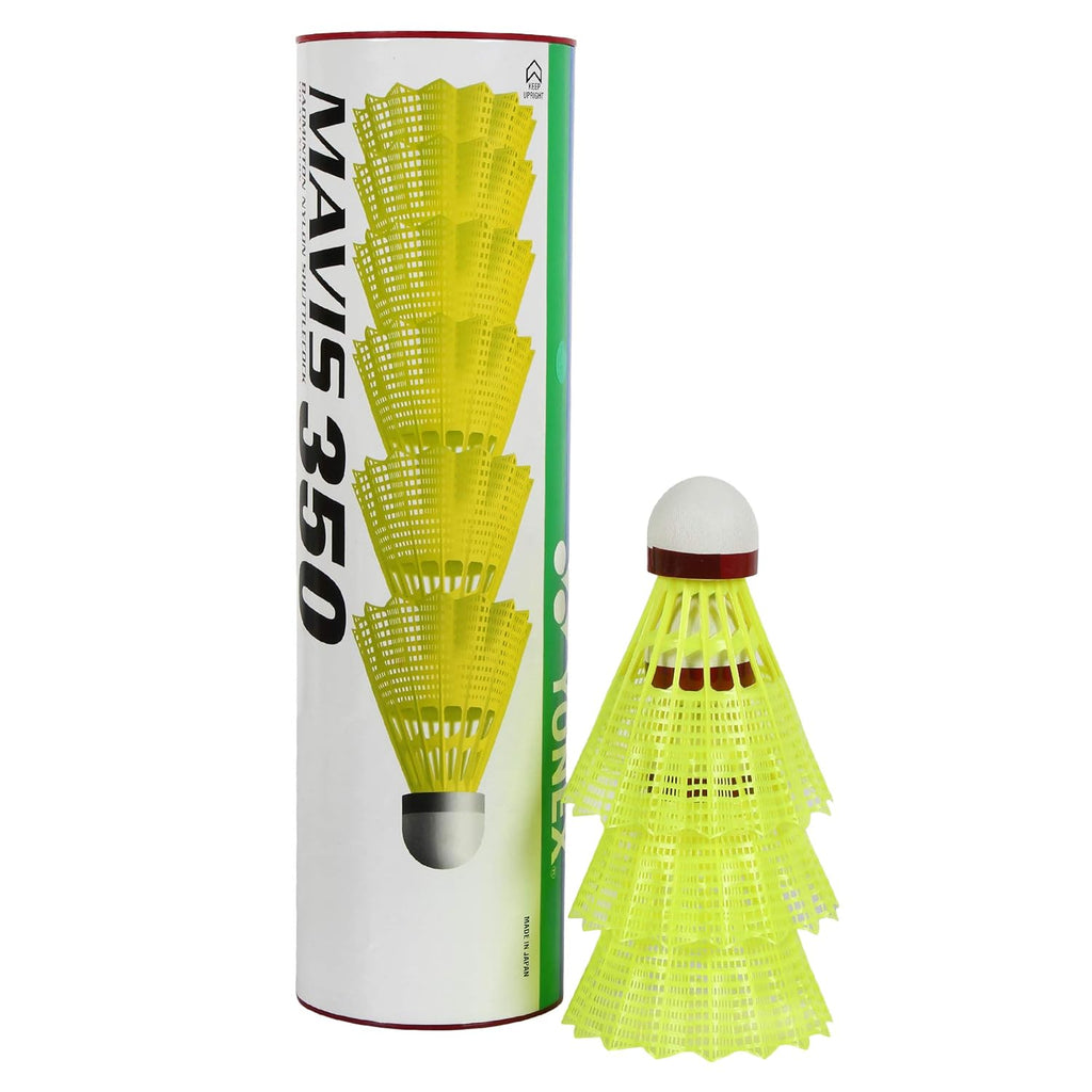 Yonex Mavis 350 Green Cap Nylon Shuttlecock (Yellow)