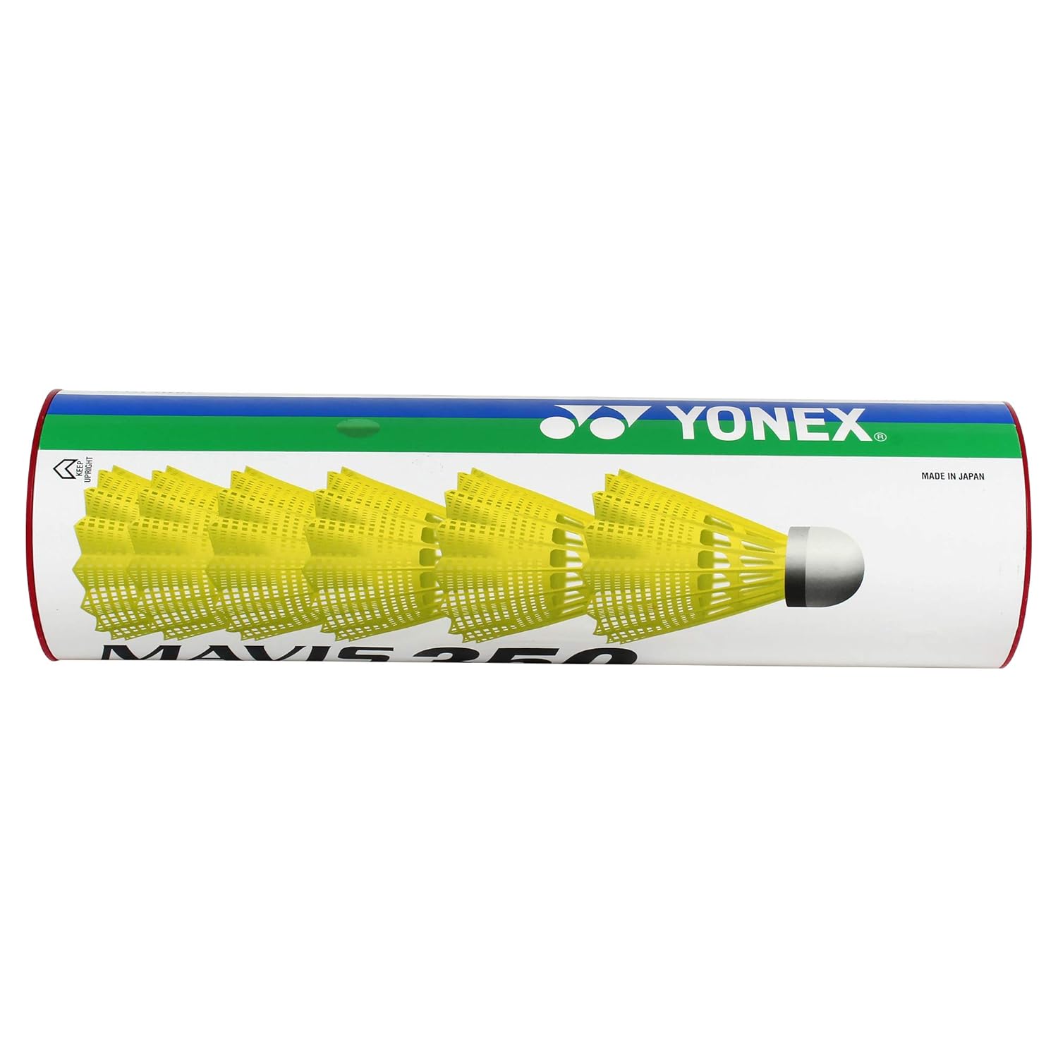 Yonex Mavis 350 Green Cap Nylon Shuttlecock (Yellow)