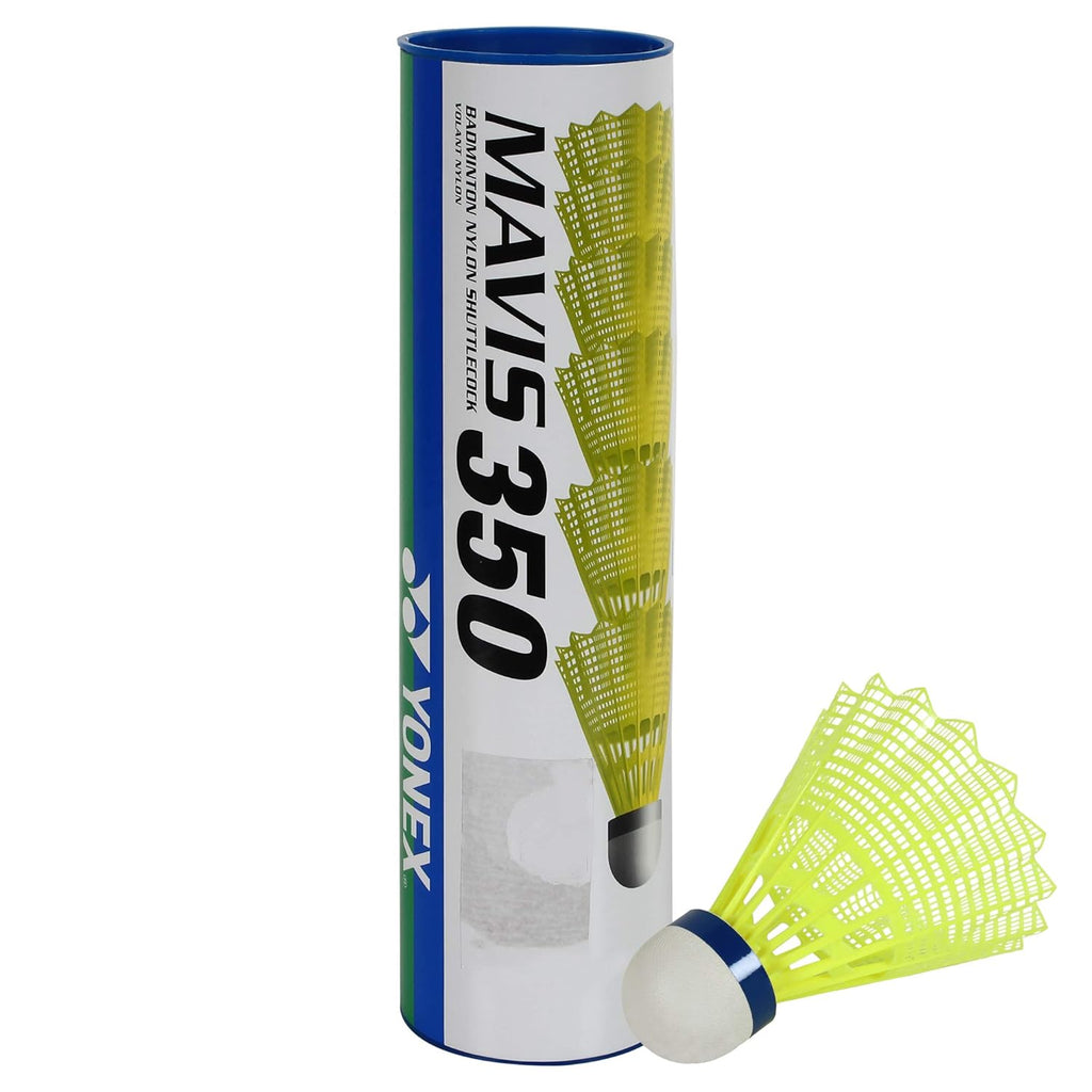 Yonex Mavis 350 Green Cap Nylon Shuttlecock (Yellow)
