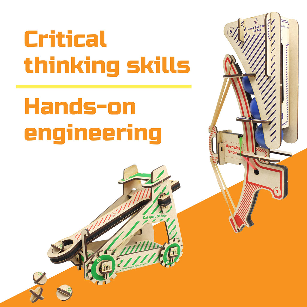 Butterfly EduFields 5in1 STEM Robotics kit | Robotics Kits for Kids Ages 8 9 10 11 12 Years Old Boys Girls | Electronics Sensor Toy Modules | No Coding Required | Birthday Gift for Kids Ages 8+