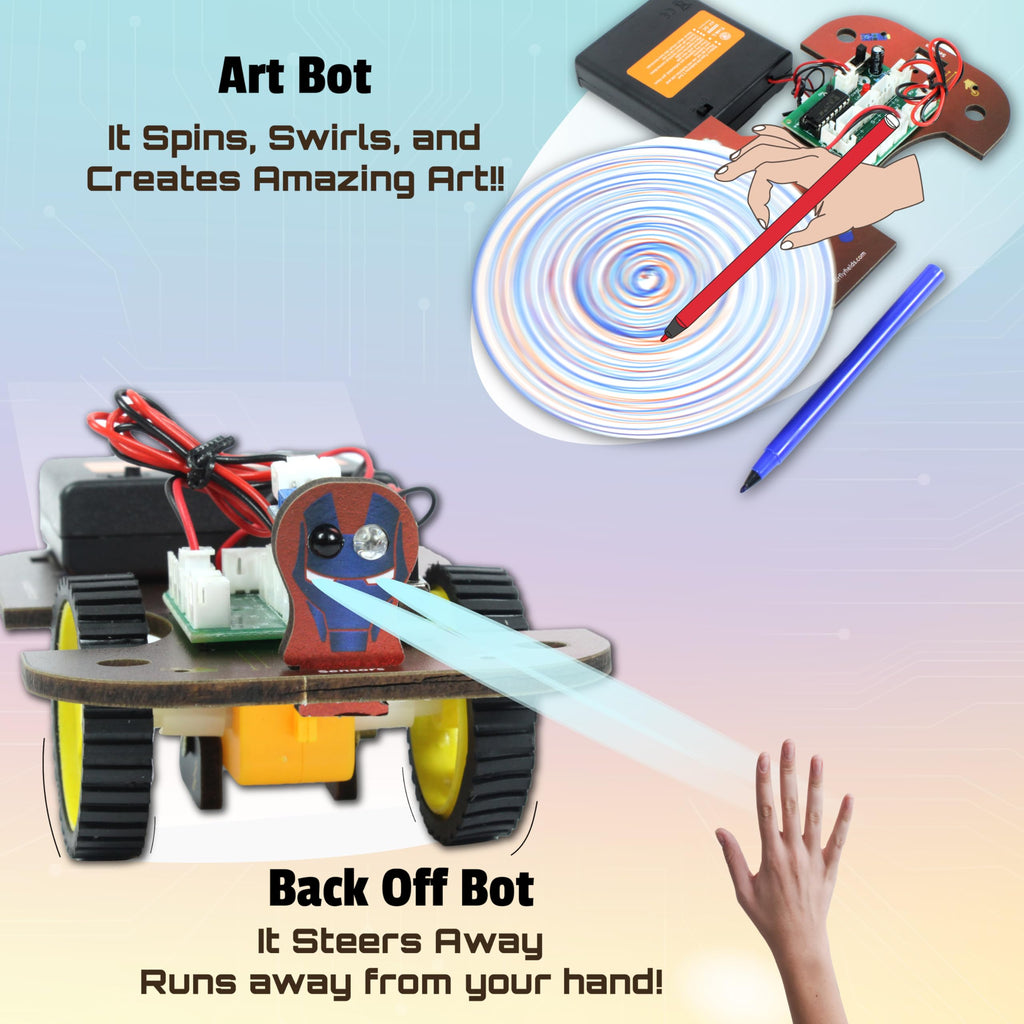 Butterfly EduFields 5in1 STEM Robotics kit | Robotics Kits for Kids Ages 8 9 10 11 12 Years Old Boys Girls | Electronics Sensor Toy Modules | No Coding Required | Birthday Gift for Kids Ages 8+