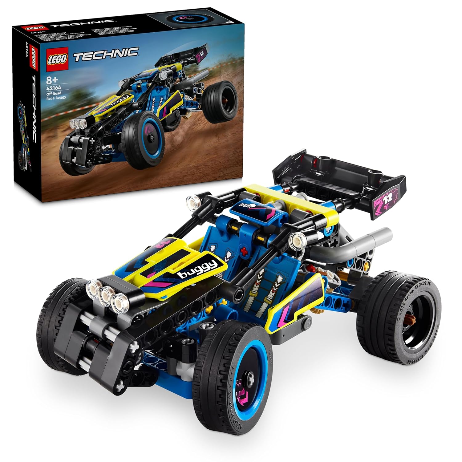 LEGO Technic Off-Road Race Buggy Car Toy 42164 Building Blocks Toys for 8+ Gift for Boys and Girls