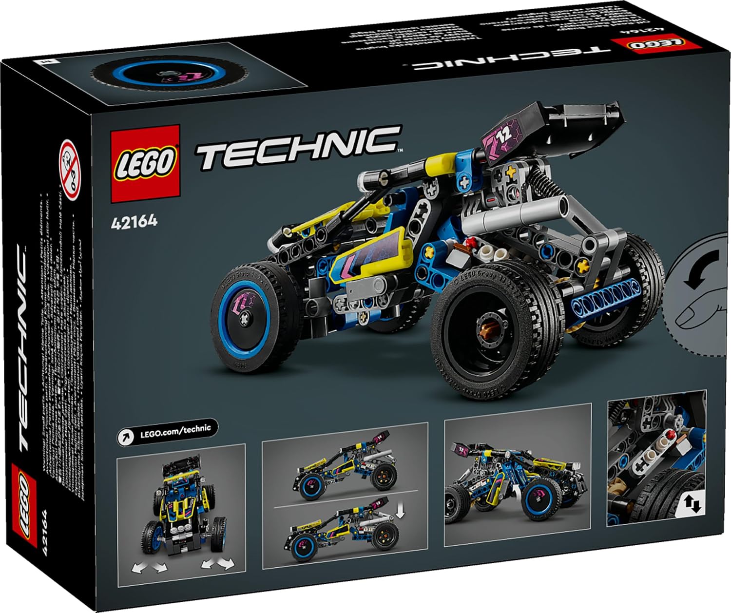 LEGO Technic Off-Road Race Buggy Car Toy 42164 Building Blocks Toys for 8+ Gift for Boys and Girls
